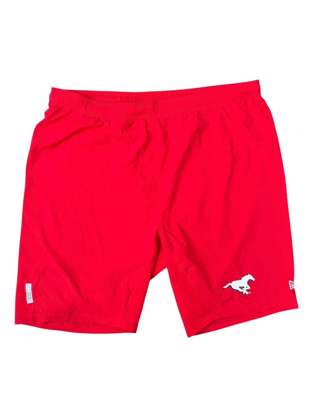 New Era CFL Calgary Stampeders Official Sideline Athletic Red Shorts Size: 2XL